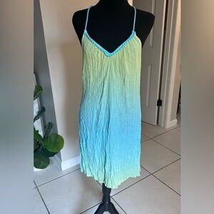 Ramy Brook Blue and Green Ombre Dress